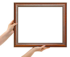 Frame in hands