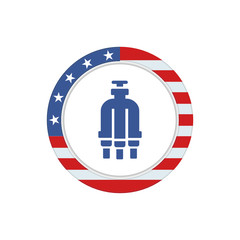 Obraz premium App Button - U.S