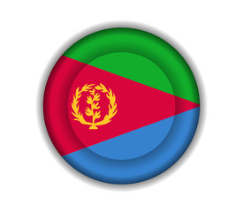 Obraz premium button flags eritrea