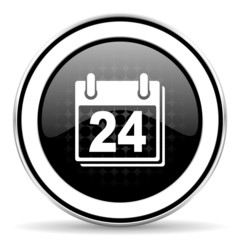 arrow icon, black chrome button