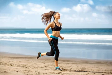 Photo sur Plexiglas Jogging Coureur de jogging féminin