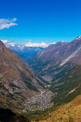 Alps mountain landscape in Swiss