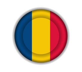Fototapeta premium button flags romania