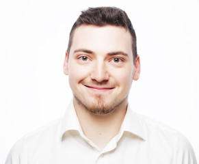 Obraz premium young business man wearing white shirt