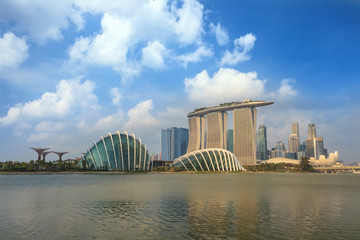 Obraz premium Singapore Skyline and view of Marina Bay