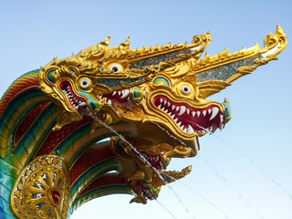 Dragon sculpture fountain