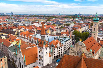Obraz premium Aerial view of Munich