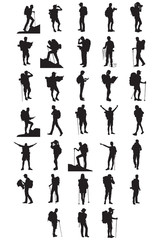 Backpacker Silhouettes