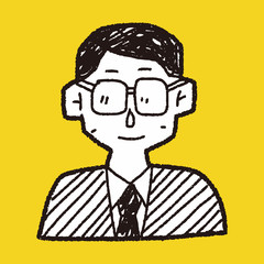 doodle businessman