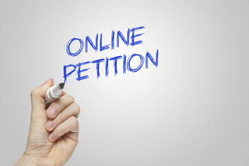 Hand writing online petition