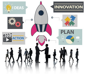 New Business Innovation Strategy Technology Ideas Concept