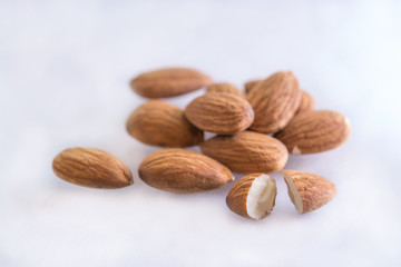 Almondon white background