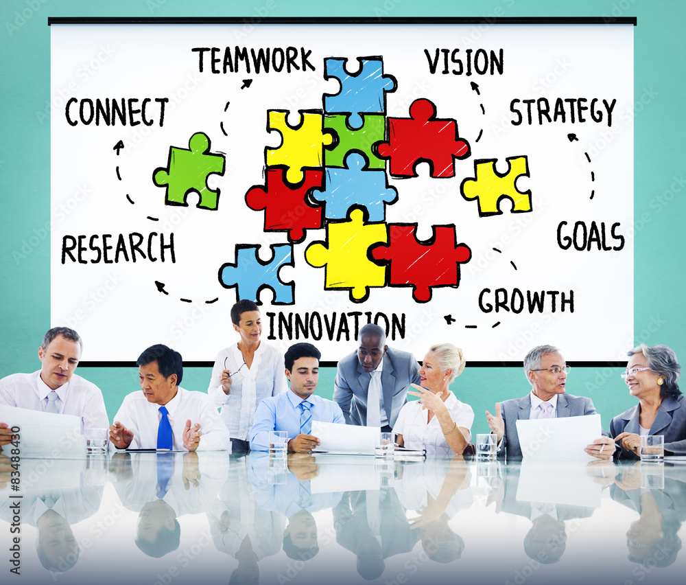 Poster teamwork team collaboration connection togetherness unity concep