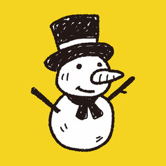 snowman doodle