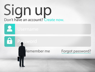 Sign Up Register Online Internet Web Concept