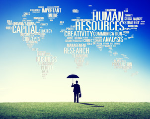 Obraz na płótnie Canvas Human Resources Career Jobs Occupation Employment Concept