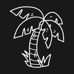 doodle coconut tree