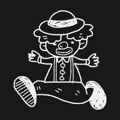 clown doodle drawing