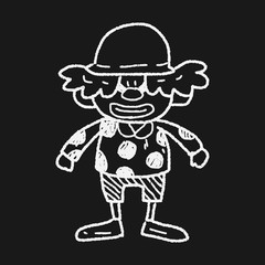 clown doodle drawing