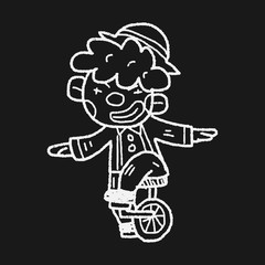 clown doodle drawing
