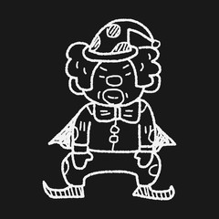 clown doodle drawing