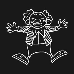 clown doodle drawing