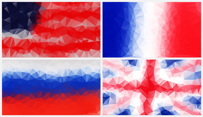 Colorful abstract geometric background with triangular polygons