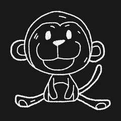 Chinese Zodiac monkey doodle drawing