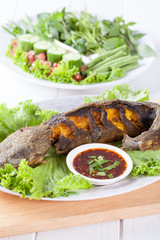 Grilled catfish