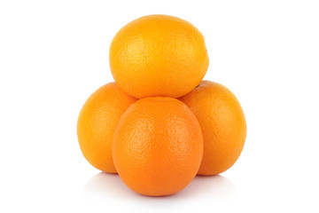 fresh orange isolated on white background