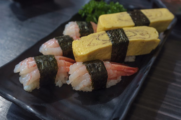 Shrimp and Egg Sushi