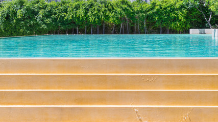 swimming pool side edge