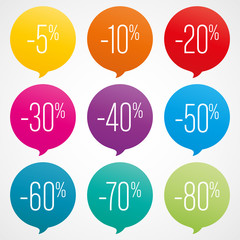 étiquettes soldes-marketing