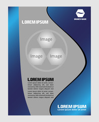 Marketing blue flyer
