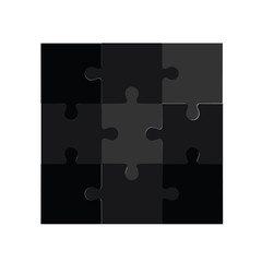 Fototapeta premium Template of abstract puzzle. 
