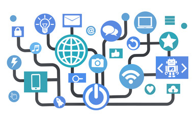 Global Communications Social Networking Connection Internet Onli