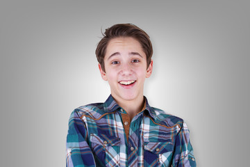 Surprised teenager