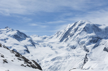 Snow mountain in Swiss