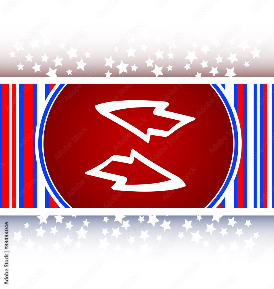 Poster Button web icon with arrow set