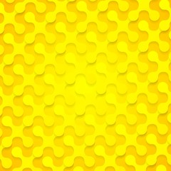 Bright yellow abstract shapes background texture