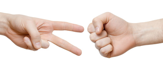 stone, paper, scissors