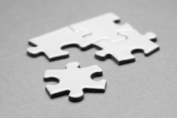 Obraz premium Business success team in jigsaw