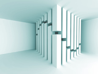 Obraz premium Abstract Architecture Column Concept Empty Room Interior Backgro