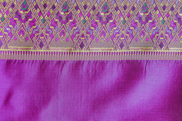Asia silk fabric pattern background