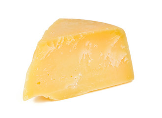 parmesan cheese isolated on white