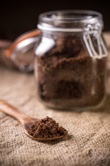 Spoon of muscovado