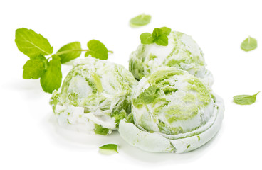 Dessert of Mint or Kiwi Ice Cream