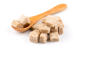 brown sugar in a wooden spoon