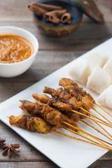 chicken satay popular asian dish