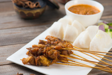 chicken satay popular asian dish
